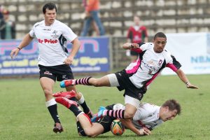 Football player in action