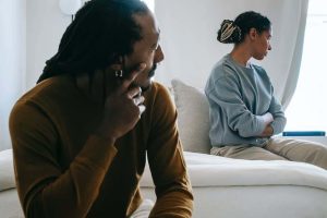 couple having conflict - codependency vs interdependency relationships