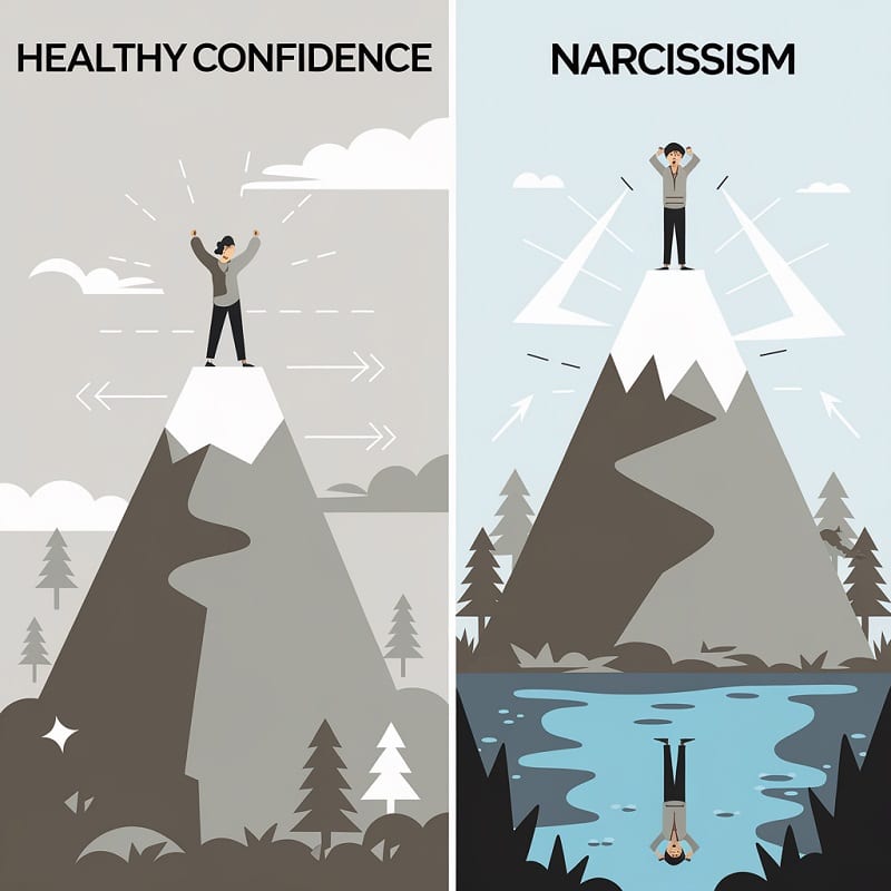 Difference Between Healthy Confidence and Narcissism