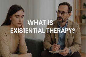 What is the main goal of existential therapy