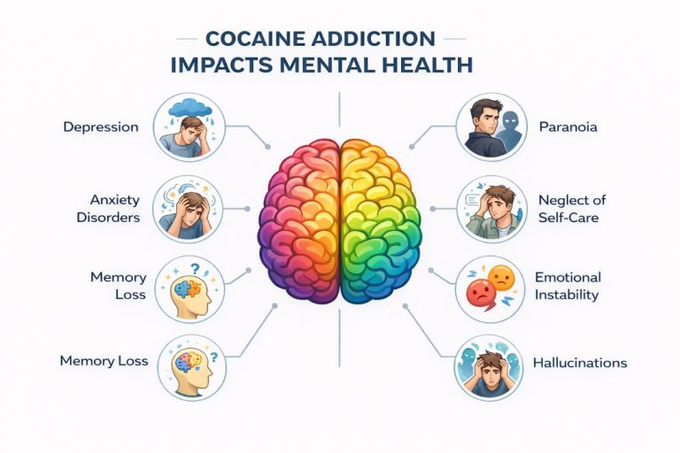 Cocaine Addiction Impacts Mental Health