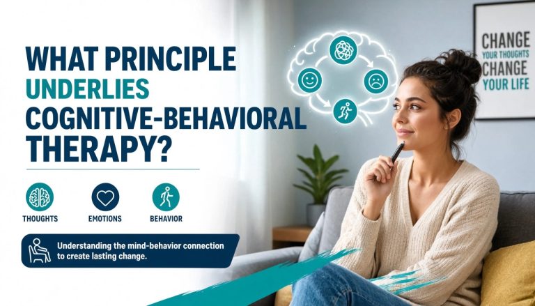 What Principle Underlies Cognitive-Behavioral Therapy